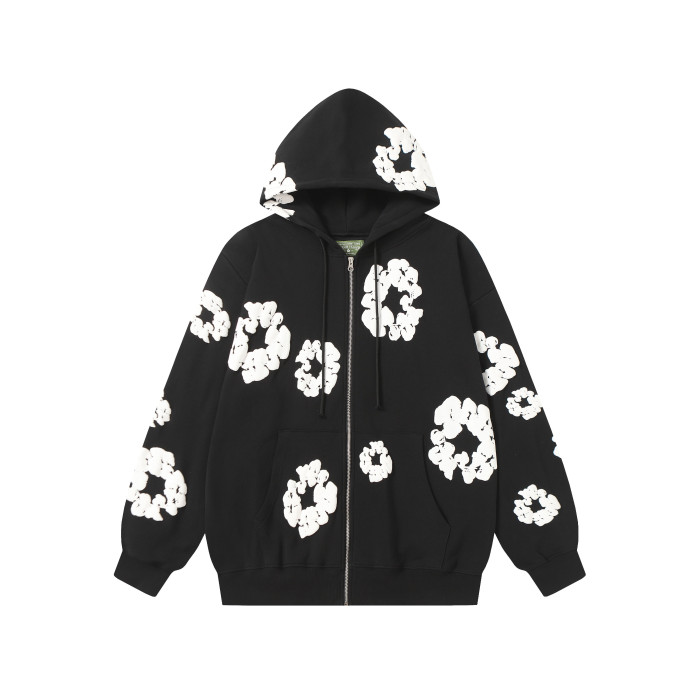 Denim Tears Cotton Wreath Zip Hoodie