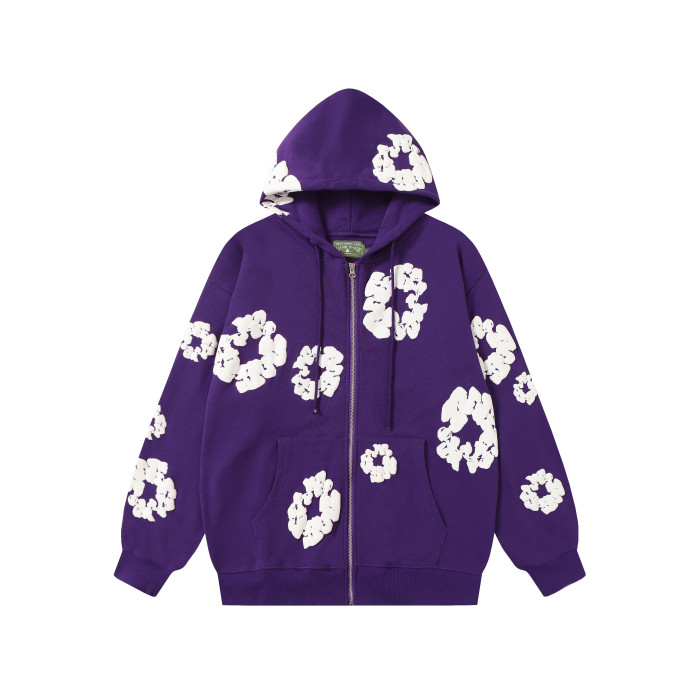 Denim Tears Cotton Wreath Zip Hoodie