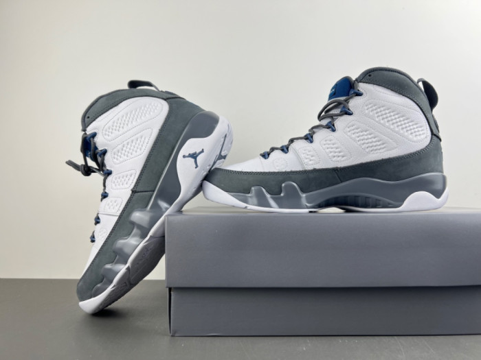 Air Jordan 9 “Flint Grey”Color: White/French Blue-Flint Grey” HV4794-100