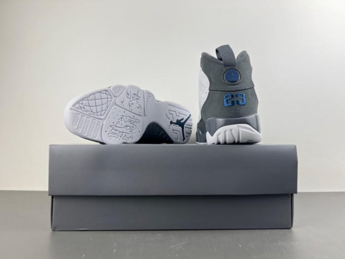 Air Jordan 9 “Flint Grey”Color: White/French Blue-Flint Grey” HV4794-100