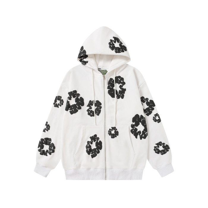Denim Tears Cotton Wreath Zip Hoodie