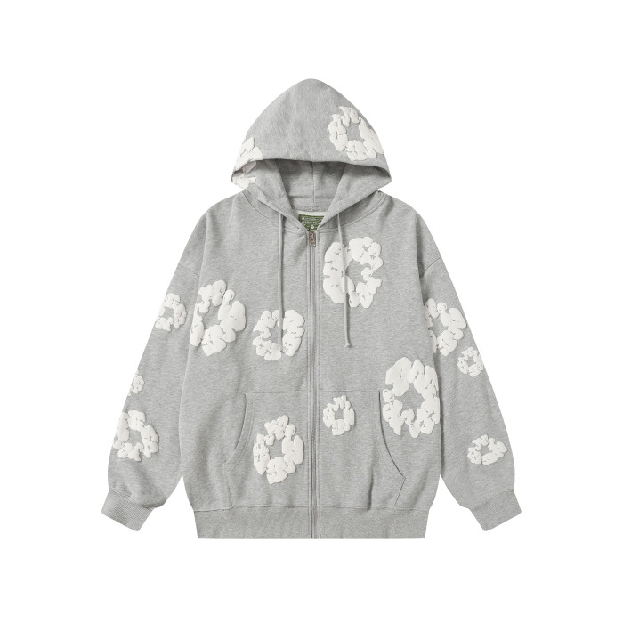 Denim Tears Cotton Wreath Zip Hoodie