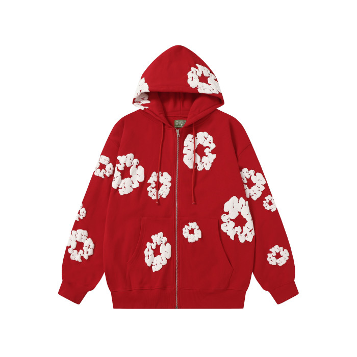 Denim Tears Cotton Wreath Zip Hoodie