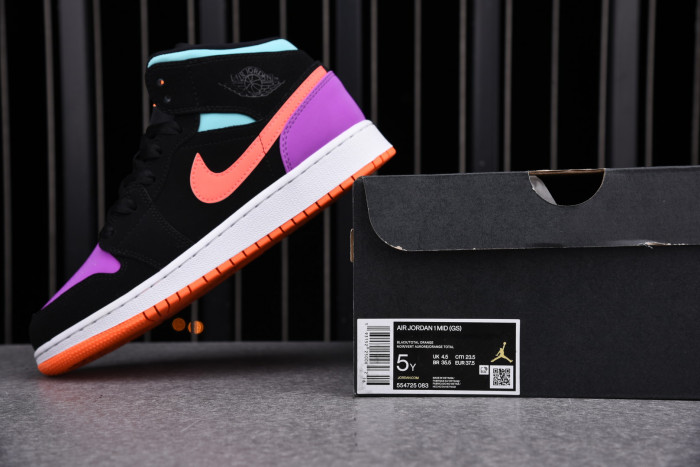 Jordan 1 Mid Multi-Color (GS) 554725 083