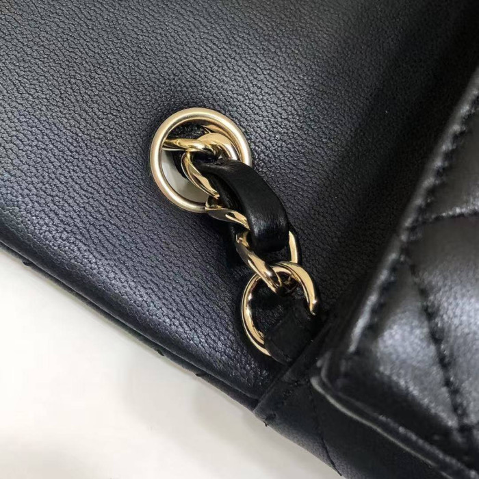 Ch**el Lambskin Quilted Mini Rectangular Flap
