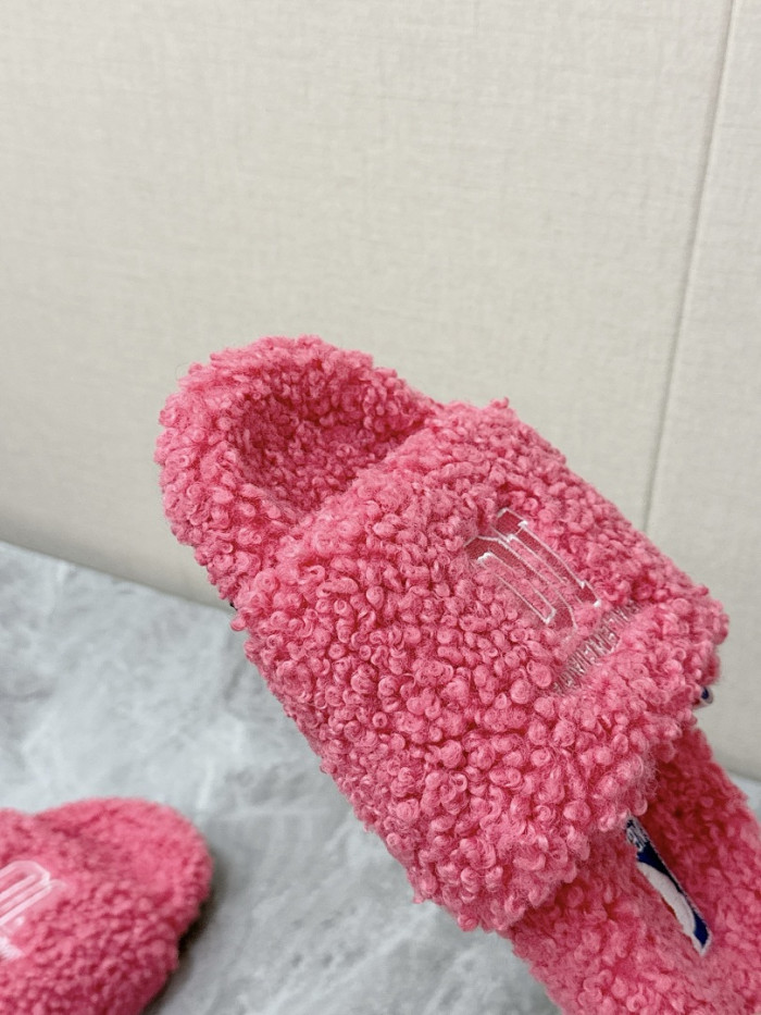 Ba1en*iaga FURRY SLIDE SANDAL